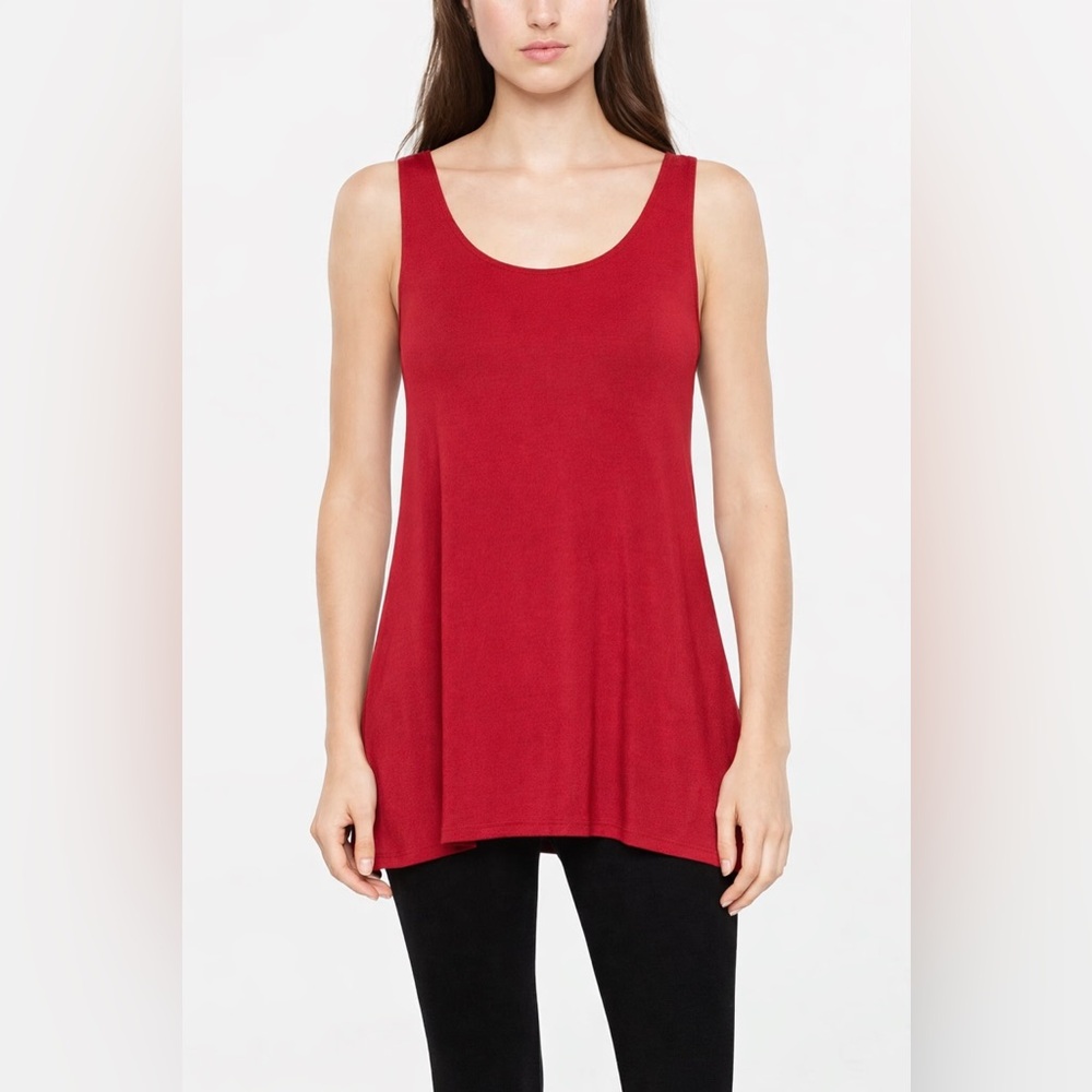 Sarah Pacini Red Modal Top Size 3 (US Medium/10)